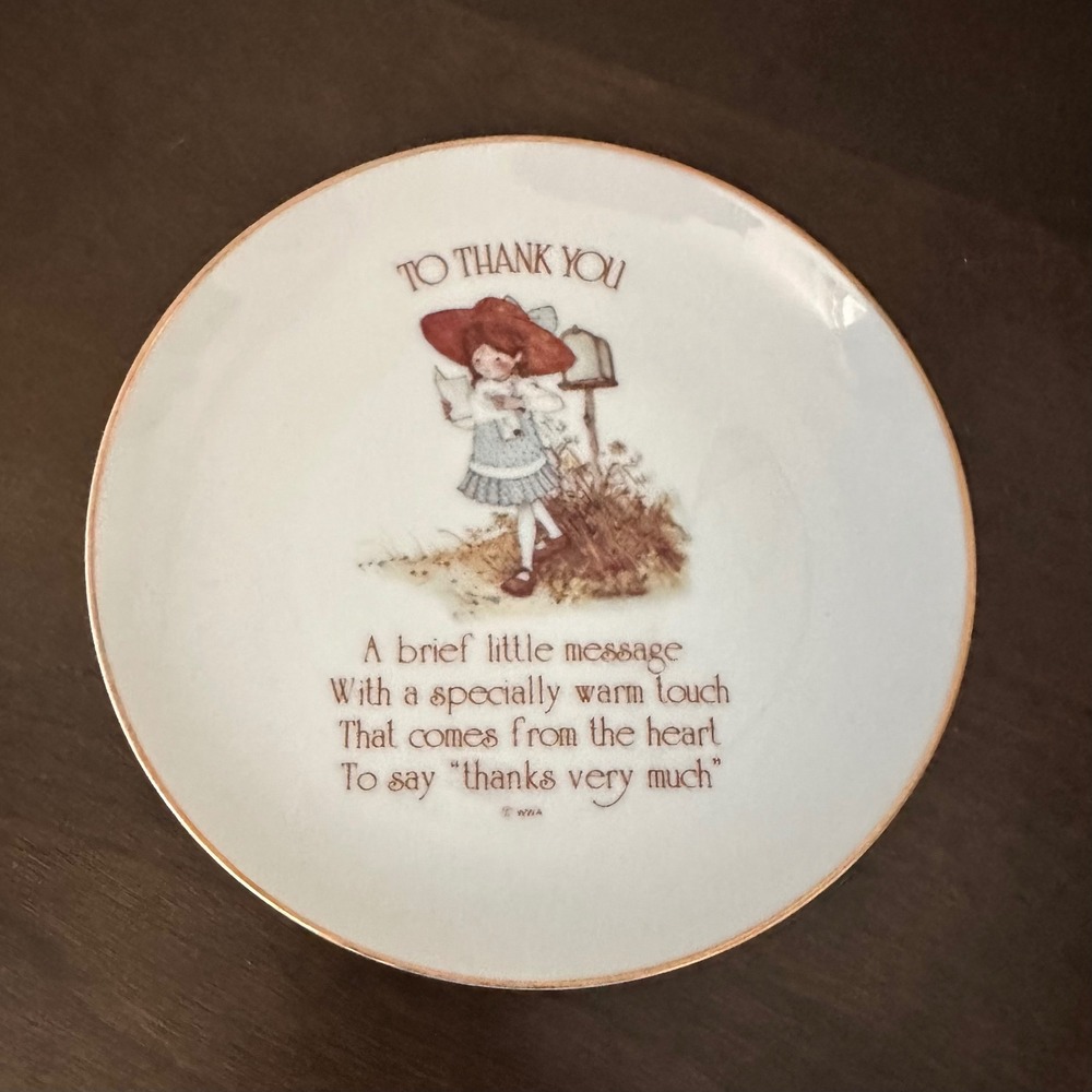 Lasting Memories Genuine Porcelain Decorative Plate To‎ Thank You Girl Mailbox